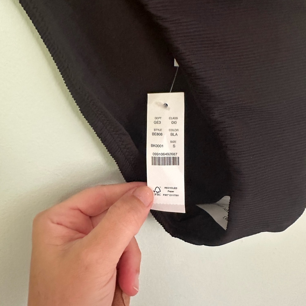 NWT Jcrew ribbed Black Textured Women's Swim Bottom - Picture 3 of 5